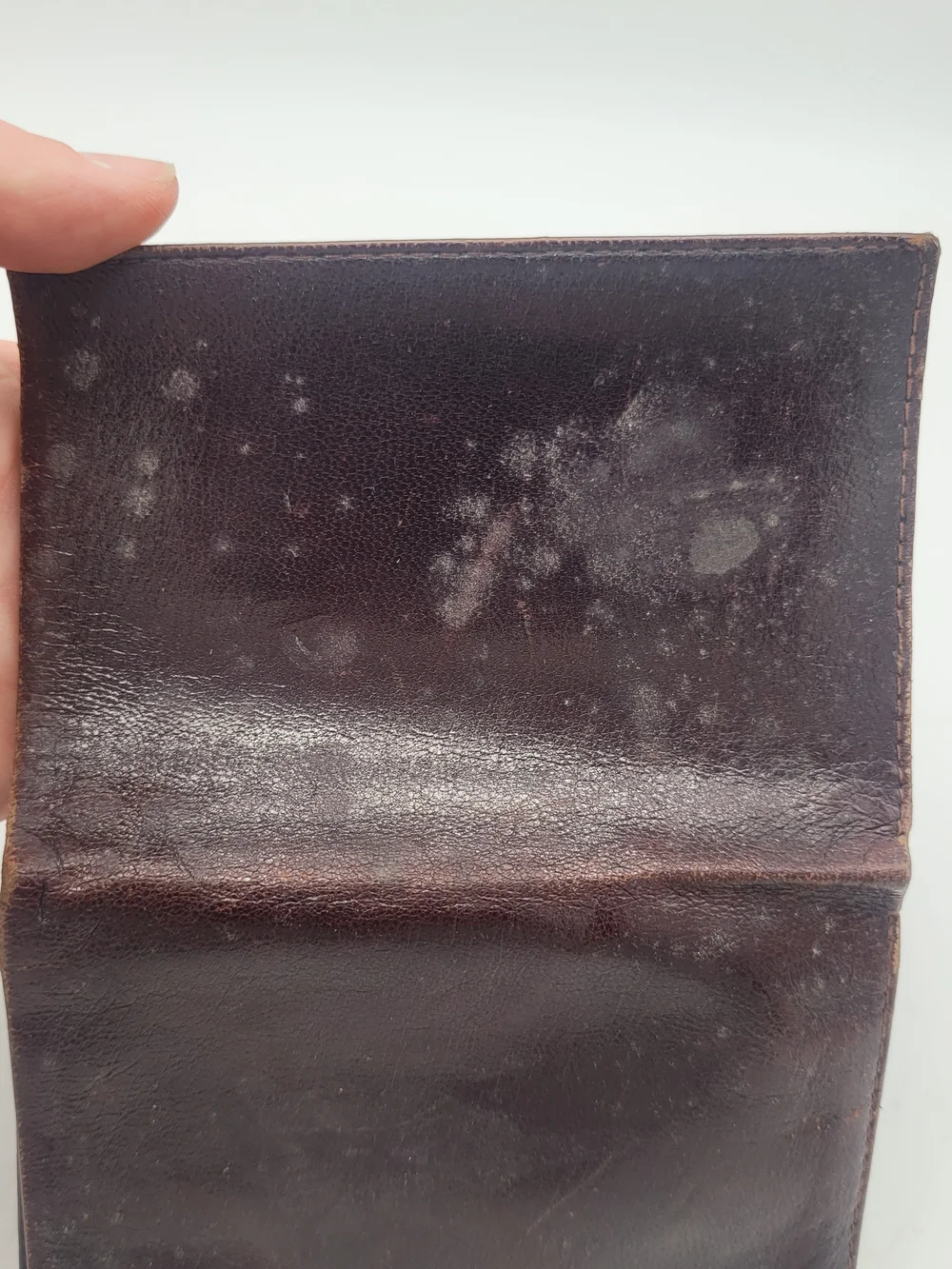 MCM Vintage Cognac Leather Wallet, Slim Design With Multiple Fold Out ID Windows